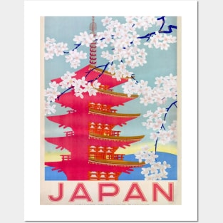 Vintage Japan Travel Retro Japanese Posters and Art